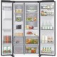 Samsung RS70F65KETEF Ψυγείο Ντουλάπα 640lt Total NoFrost Υ178.4xΠ91.2xΒ72.6cm Ανθρακί
